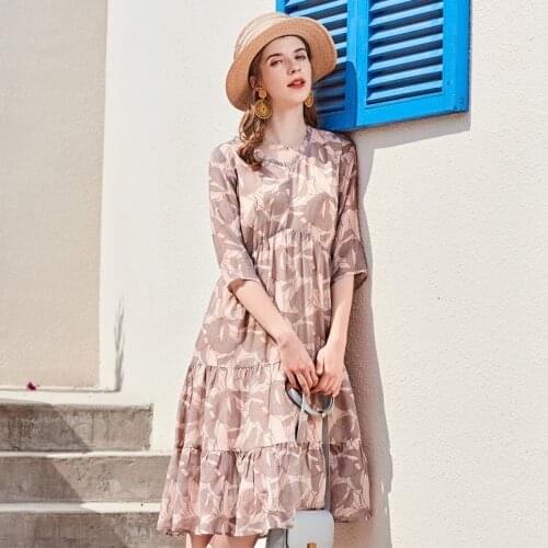 Beige chiffon silk floral maxi dress women 2020 summer long work beach office sexy party luxury dresses plus size