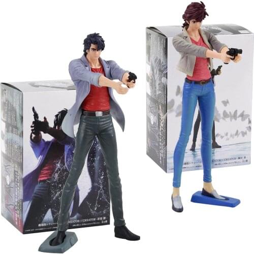 19-20cm City Hunter Creator X Creator Saeba Ryo Makimura Kaori PVC Action Figure Collection Model Toys