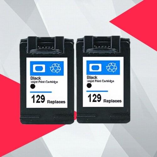 2 BLACK Compatible for HP 129 135 Photosmart C4140 C4150 C4170 C4173 C4175 C4180 C4183 C4188 C4190 ink cartridge for HP129 129XL