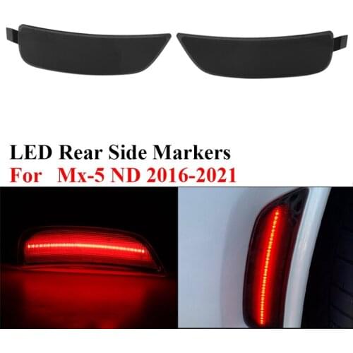 2PCS Car Side Markers, for Mazda Miata Mx-5 ND 2016-2021 Rear Turn Signal Lamp LED Indicator