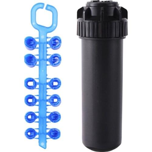 3/4" Female Thread Rotor Pop-up Sprinkler Gear Drive Lawn Sprinkler Head Part-Circle Pattern 40°~360°Adjustable 5004 Series