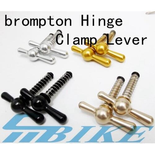 5 Colors Bicycle seatpost Hinge Clamps and Hinge Levers(limit nut) For Brompton BMX Bike Frame Quick Release C Buckle