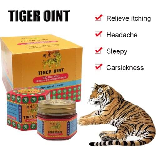 5PCS Original Tiger Balm Ointment Insect Bite Relieving Pain Muscle Arthritis Joint Body Pain Massage Thailand Painkiller Plaste