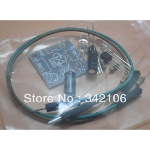 Free Shipping!!! 5pcs Simple electronic diy production suite production 5MM LED flash circuit Simple flashing kit