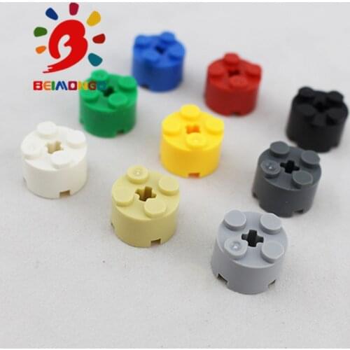 Free Shipping!BEIMONGO Blocks MOC Brick 2x2 Round 100PCS Educational & Intelligent DIY Kids' Toys can be compitabled