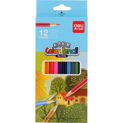 Color pencil 12 color box drawing pencil color lead children 7016 school Office supplies student stationery colored pencils