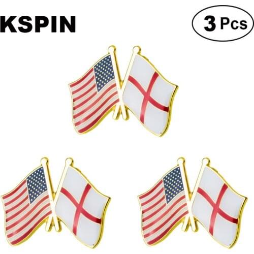 U.S.A England Frendship Lapel Pin Brooches Pins Flag badge Brooch Badges