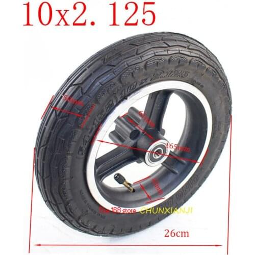 Lightning delievery 10 inch 10*2.125 electric tire electric scooter Pneumatic tire wheel 10x2.125 wheel tyre
