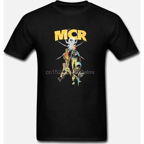 Fashion mens rock T-shirt Cotton print t-shirt Romance Fabulous Killjoys T-Shirt Mens Black Music Top Tee T Shirt