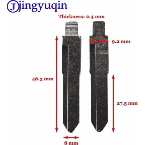 Jingyuqin 10pcs/lot Uncut Replacement Car Key Blade for SUZUKI SWIFT Key No.52 BLANK BRASS Car Key Blade