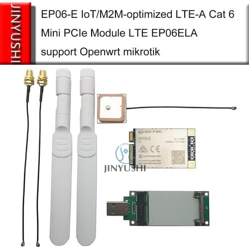 JINYUSHI For Quectel EP06 EP06-E IoT/M2M-optimized LTE-A Cat 6 Mini PCIe Module LTE EP06ELA support Openwrt mikrotik
