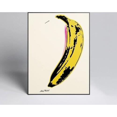Andy Warhol "banana" Pop Art Canvas Painting Posters and Prints Quadros Wall Art Picture for Living Room Home Decoration Cuadros