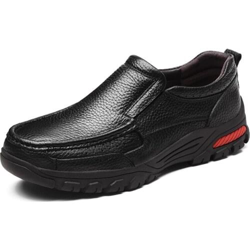 Classic Business Casual leather shoes men Flats Plus Size Genuine Leather Men Shoes Comfortable winter shoes men zapatos hombre