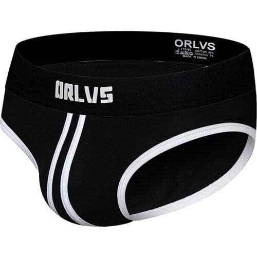 2020 ORLVS Brand Men Briefs Underwear Sexy Breathable Underpants Cotton Comfortable Mens Briefs Underwear Shorts OR168