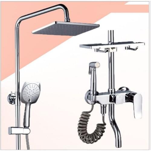 Factory direct shower shower set household all copper shower head set water heater shower spray gun