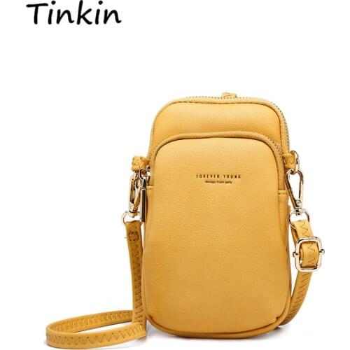 Tinkin New Arrival Casual Women Shoulder Bag Small Crossbody Bag for Girls Summer Crossbody Cell Phone Shoulder Bag