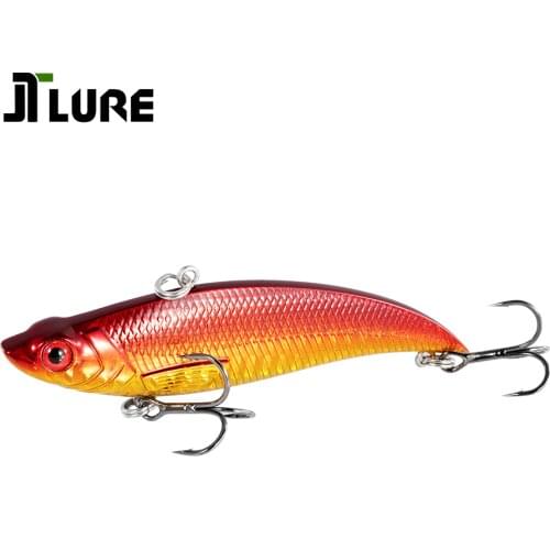 Wobbling Sinking Vibration Fishing Lures 90mm 21g VIB Bait Jerkbait for Sea Bass JT9307