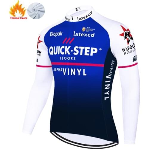 2020 tenue cycliste homme QUICK STEP Team long sleeve Cycling jersey maillot invierno ciclismo hombre bicycle shirt winter