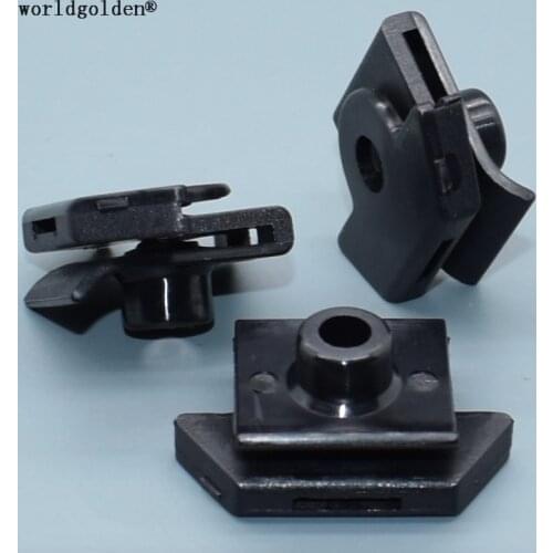 Worldgolden 100pcs auto fasteners Nylon “U” Nut #12 Screw Size for Nissan#63848-D4000(63848D4000),63848-D4001(63848D4001)