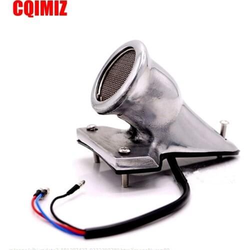 Motorcycle Rear 12V Chrome Vintage Style Brake Tail Light For Harley Bobber Chopper Taillights