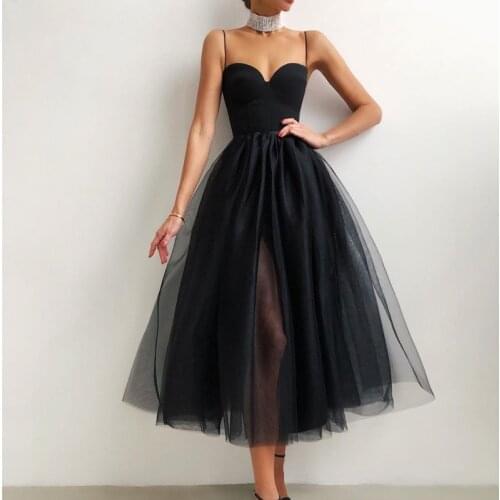 Pullover Pink Dress For Women Strapless Sleeveless High Waist A Line Patchwork Mesh Mid Dresses Female 2021 New Clothing X214