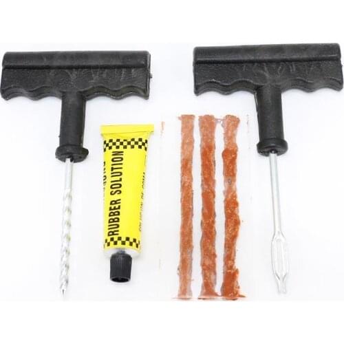 1 Set Professional Auto Car Tire Repair Kit Car Bike Auto Tubeless Tire Tyre Puncture Plug Repair Tool Kit Tool Car Accessories