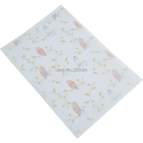 15x21cm & 21x29cm Printed Wax Wrapping Paper Handmade Soap Wrapping Paper custom Gift Paper 200pcs