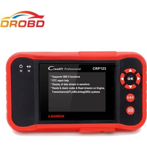 2017 Newest LAUNCH Creader CRP123 Code Scanner Creader Support for Multi Brand Car Diagnostic-Tool CRP 123 Reader 7+ Car Scan