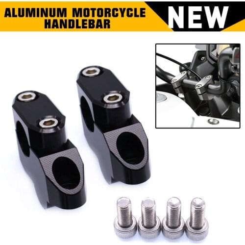 2020 7/8"/22mm Aluminum Motorcycle Handlebar Extension Back Moved Up Handle Bar Risers 2Pcs Motorcycle Accessories
