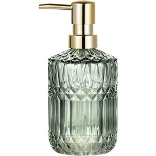400Ml Soap Dispenser Chic Glass Refill Empty Bottle Home Hotel Bathroom Conditioner Hand Soap Shampoo Bottle