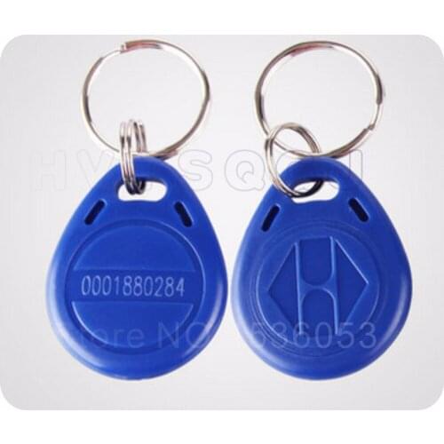 500pcs125Khz RFID Tag Proximity Card Keyfobs ,red, yellow, green, black, grey, orange, blue