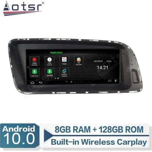 For Audi Q5 2009 - 2016 Android Auto Car Radio GPS Navigation Multimedia Video Player IPS Screen AutoRadio Carplay Head Unit