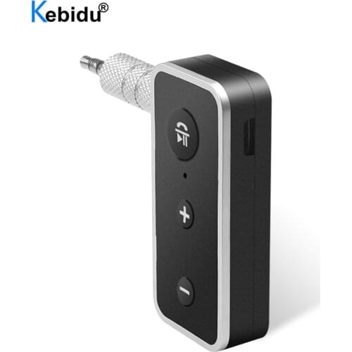 Kebidu AUX Car Bluetooth Receiver 3.5MM Jack Audio Music Bluetooth 5.0 Car Kit Wireless Handsfree Speaker Bluetooth Car Adapter