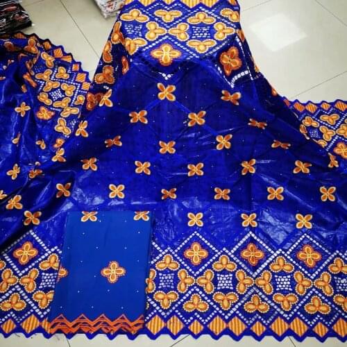 Bazin Riche Fabric For Women 100% Cotton African Basin Jacquard Brocade Material Basin Riche Fabric With Nigerian Scarf 7Yards