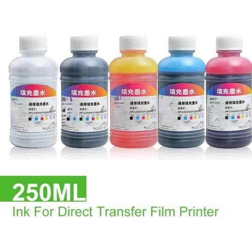 Free Shipping 250ML DTF Ink Kit Film Transfer Ink For Direct Transfer Film Printer For Printer PET Film Printing And Transfer