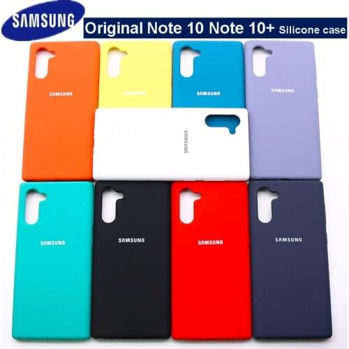 Note 10 plus Case For Samsung Galaxy Note 10+ Liquid Silicone Cover Protective Silky Soft-Touch Shell For samsung Note10 plus