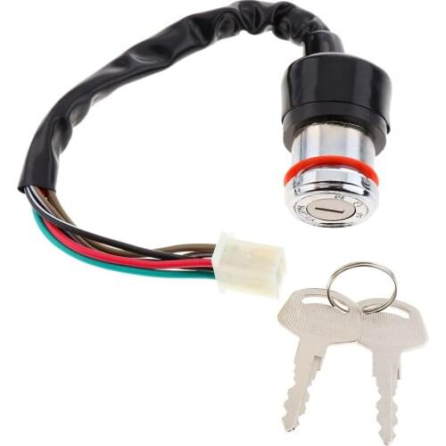 Black Metal Electric Ignition Key Switch for Suzuki GN 125 Scooter