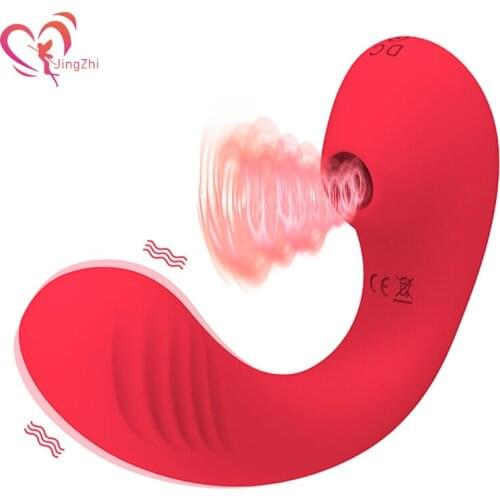JingZhi Sucking Vibrator 7 Mode Vibrating Sucker G Spot Clit Sucker Clitoris Stimulator Wearable Oral Suction Sex Toys for Women
