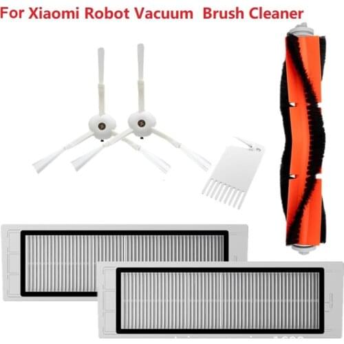 For Xiaomi Robot Vacuum Part Pack of HEPA Filter Main Brush Side Brush for Xiaomi mijia 1/ 1S / roborock Cleaner S50/51 Part
