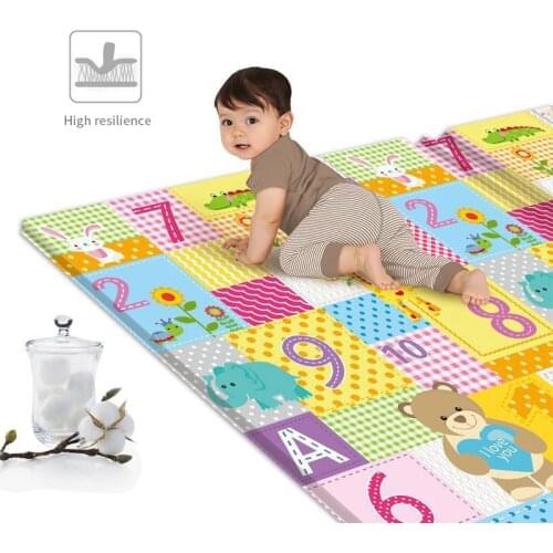 Babys Mat for Games Foldable Kids Carpet Childrens Rugs for Room Educational Toys Waterproof and Stain Resistant Crawling Pad