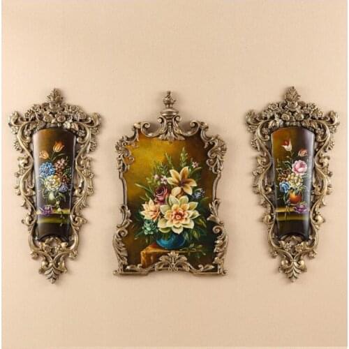 European 3D Resin Decorative Painting Wall Hanging Ornaments Home Livingroom Wall Mural Crafts Hotel Wall Sticker Decoration Art