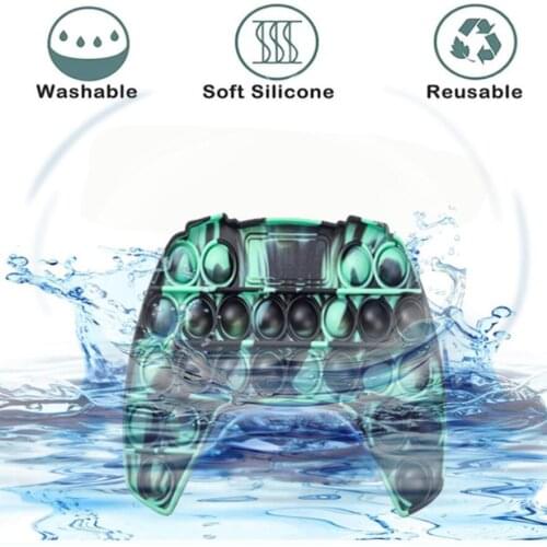 Relive Stress Fidget Toys Push It Bubble 3D PS5 Gamepad Gameboy Soft Silicone vent reduce stress Toys for Christmas gift 2021
