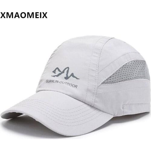 XMAOMEIX New Summer Mens Mesh Cap Breathable Baseball Cap Adjustable Size Casual Womens Sports Cap Bone Snapback Cap Black Cap
