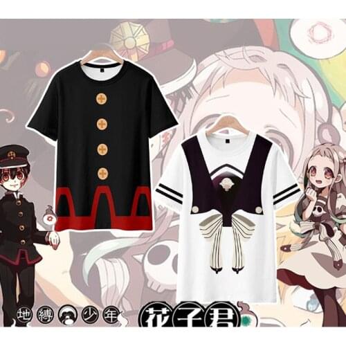 Anime Toilet Bound Jibaku Shounen Hanako Kun Cosplay Costumes t shirt Nene Yashiro T-shirt 3D Print Funny Costumes Tshirts CS202