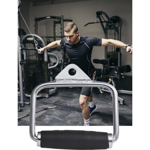 D-Handle Pull Down Cable Attachment Set Non-Slip Tricep Grip Exercise Handles With Rubber Grip Gym Accessories Fitness Equipment