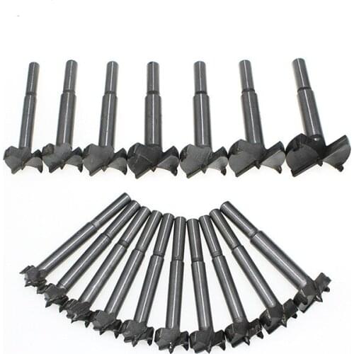 10PC 15-60mm Forstner Auger Drill Bit Set Wood Drilling Woodworking Hinge Hole Saw Window Wooden Cutting Rotary Tool Accessories
