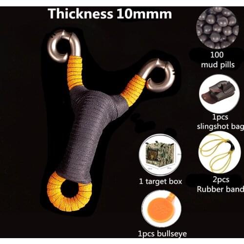 New Powerful Hunting Competitive Slingshot Kids Toys Cold-Formed Slingshot Frame Traditional High-Precision Stainless Steel Toy