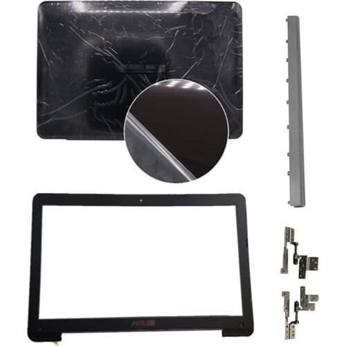 NEW Laptop LCD Back Cover/Front Bezel/Hinge Cover/LCD Hinges Plastic Black Top Case For ASUS X554 F554 K554 X554L F554L Black
