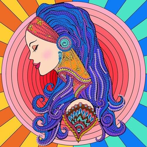 New Arrival Girl with Unicorn Special-shaped 5D Diamond Painting Kits Mosaic Crystal Embroidery Rhinestones Wall Art