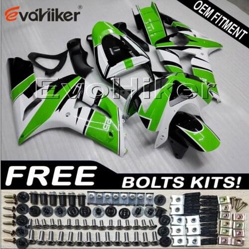 Motorcycle plastic cover for ZX6R 2003 2004 ZX 6R 03 04 black green motorcycle bodywork kit
